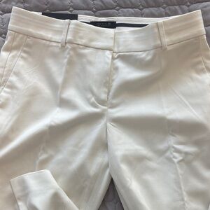 Ann Taylor Women’s Devin Fit Straightest Trouser Leg Pants in Off-white/Cream 6P